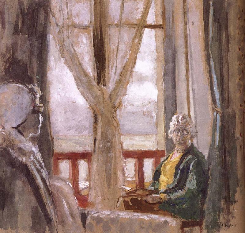 Edouard Vuillard Mrs. Black s window and lulu Germany oil painting art